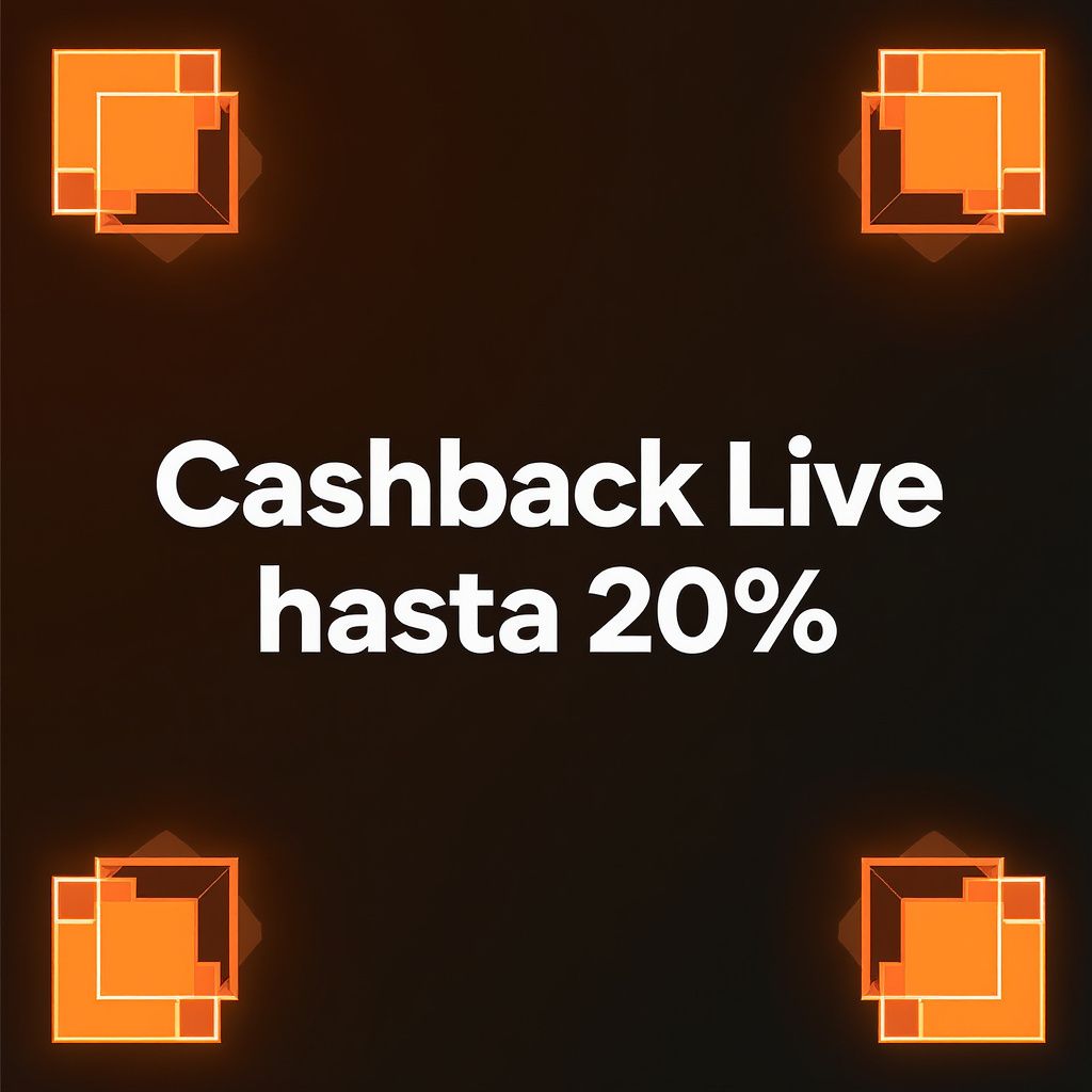 Cashback Live hasta 20%
